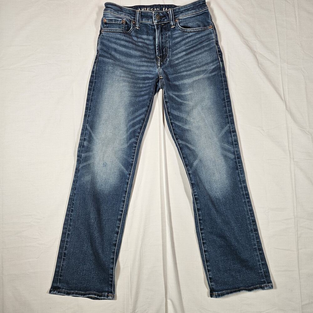American Eagle Original Bootcut Jeans Teens 28x30 Blue Medium Wash Stretch Denim